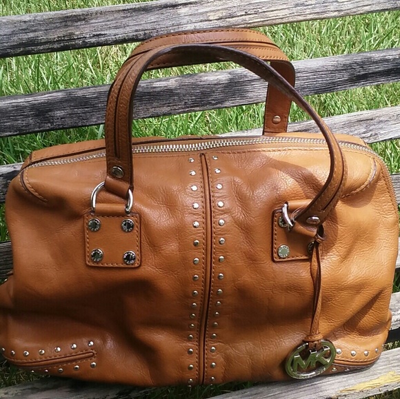 Michael Kors Handbags - Brown Leather Michael Kors Satchel Bag